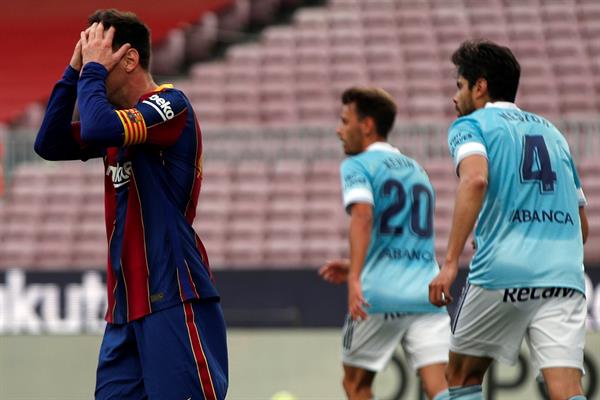 Lionel Messi en lamento con Barcelona