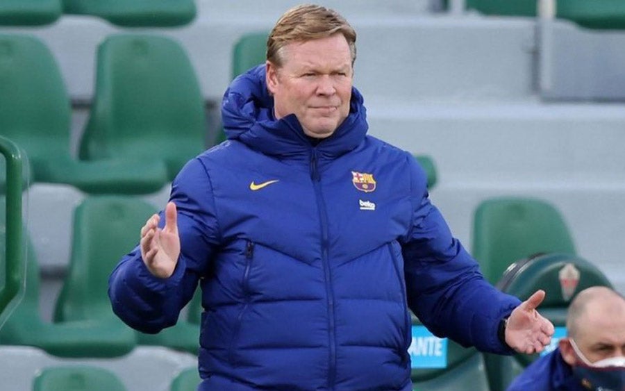 Ronald Koeman en juego del Barcelona