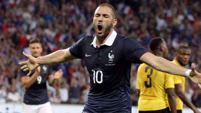 Karim Benzema con la selección francesa 