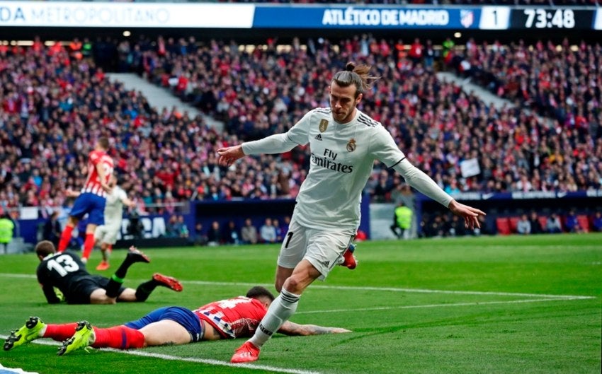 Gareth Bale durante un partido del Real Madrid