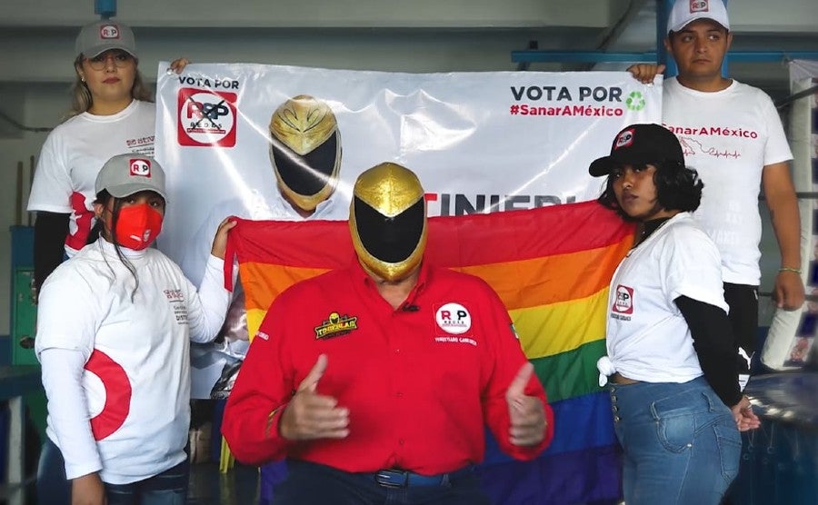 El luchador con el equipo de RSP