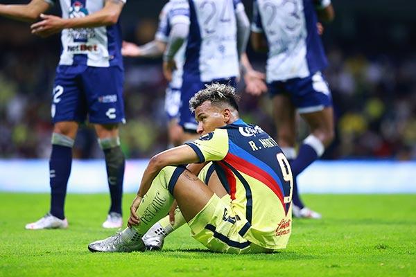 El delantero en el juego ante Pachuca