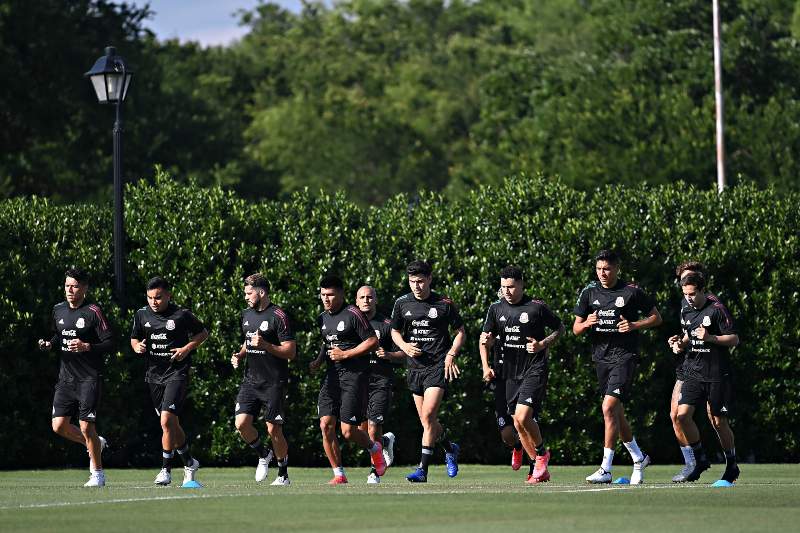 Selección Mexicana antes de un partido