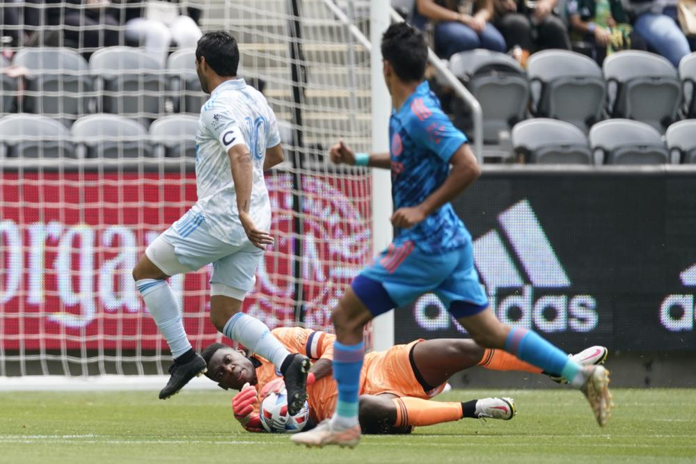 Carlos Vela, en acción con el LAFC 