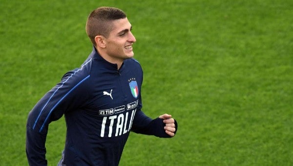 Marco Verratti con la selección italiana