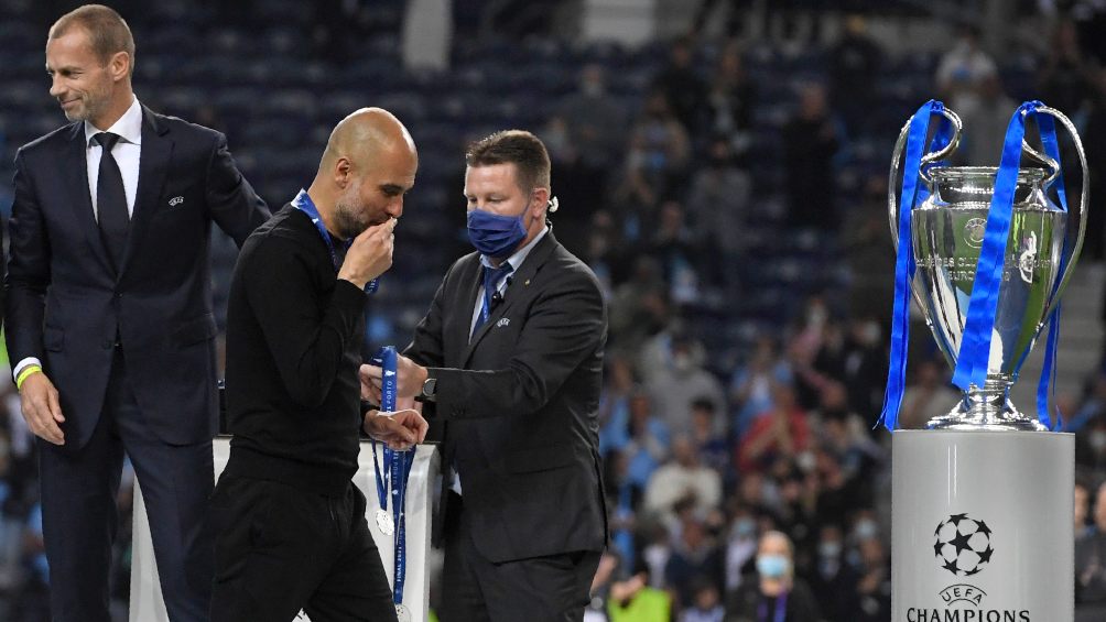 Guardiola en la Final de Champions League