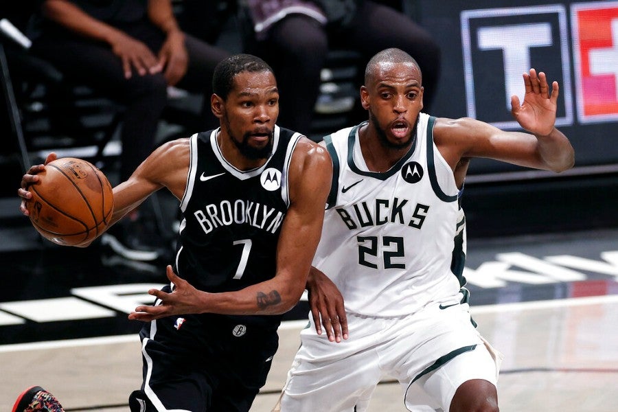 Kevin Durant durante un partido con Nets