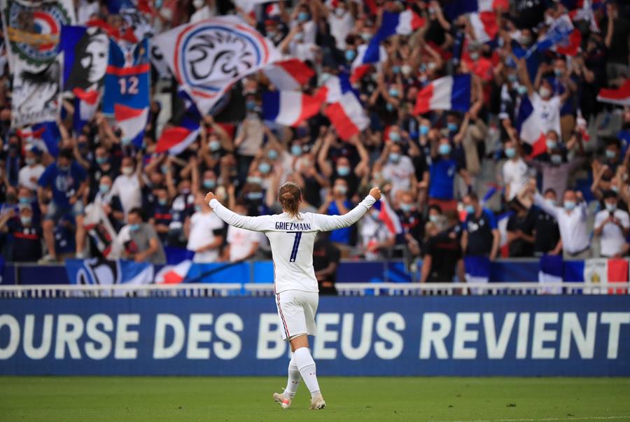 Antoine Griezmann celebrando un gol con Francia