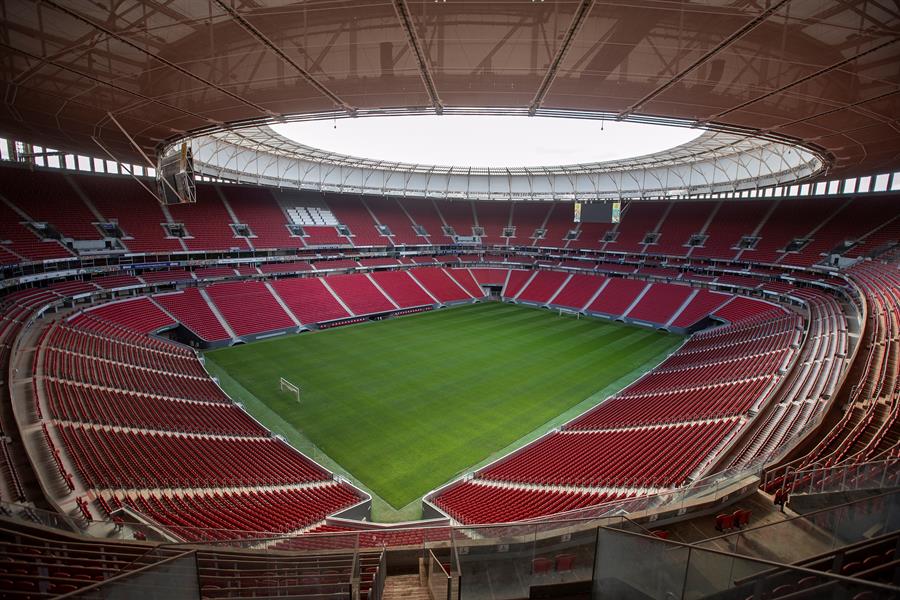 Vista interna del estadio Mané Garrincha