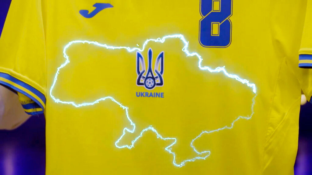 El jersey que usará Ucrania en la Euro