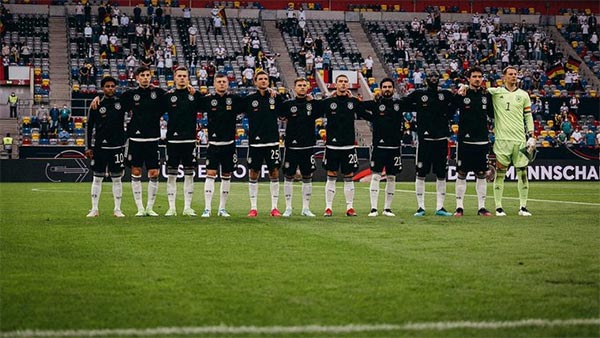 La Selección de Alemania previo a un partido 