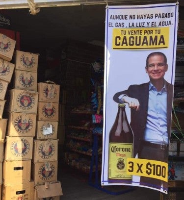 Anaya compartió la imagen de una tienda en redes sociales