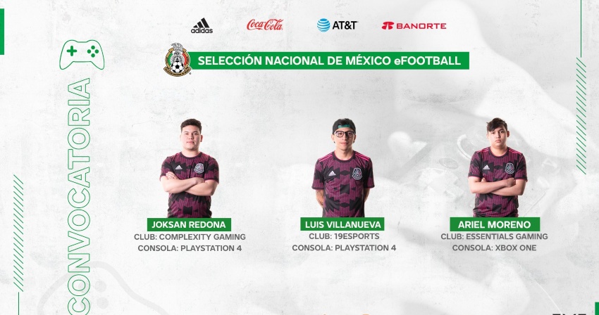 Convocados de México para jugar la FIFAe Nations Cup