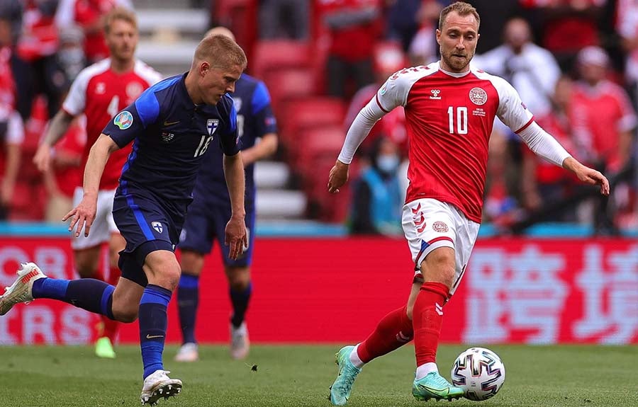 Eriksen en juego ante Finlandia