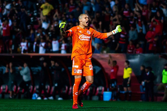 Lajud, en un partido con Xolos