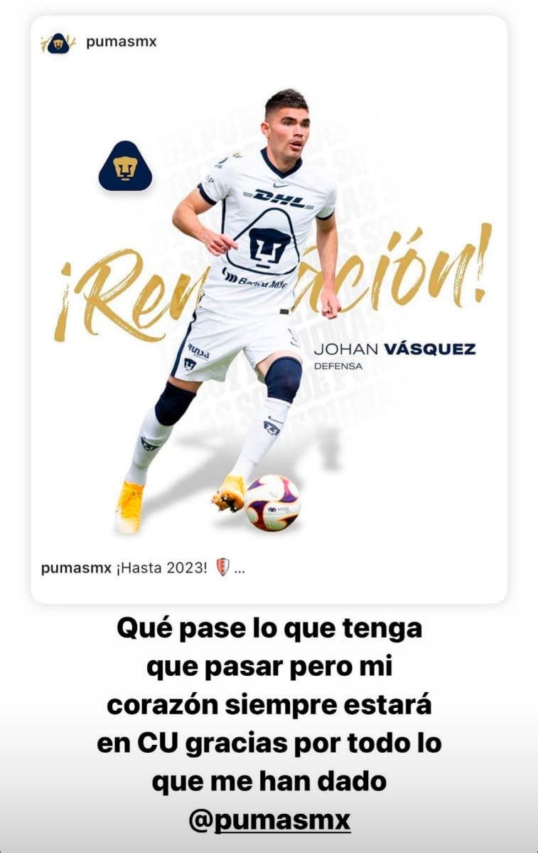 La publicación del jugador felino