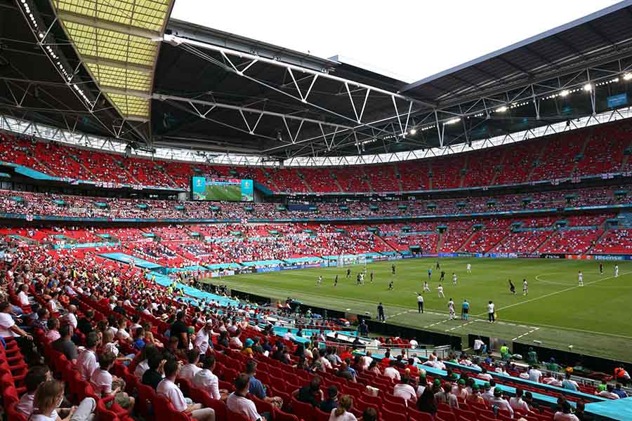 Wembley ya acogió el duelo entre Inglaterra y Coracia