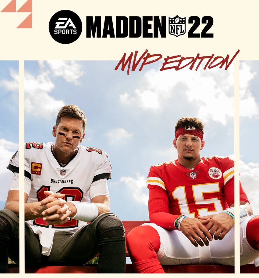 Tom Brady y Patrick Mahomes estelarizan la portada de Madden 22