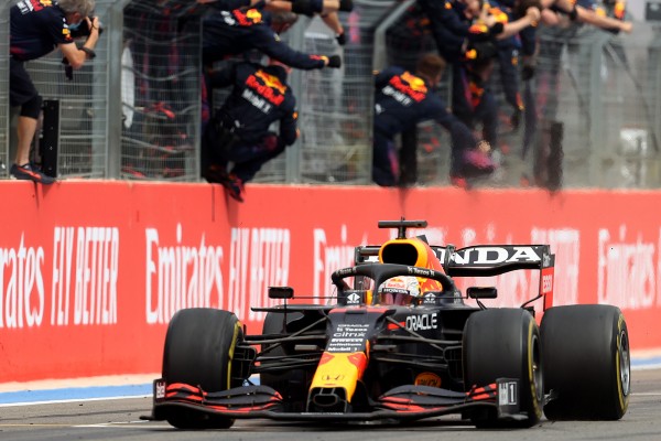 Max Verstappen en acción durante el GP de Francia 