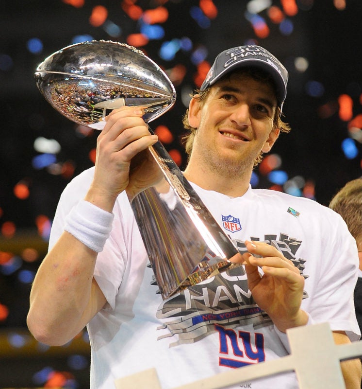 Eli Manning con el Vince Lombardi