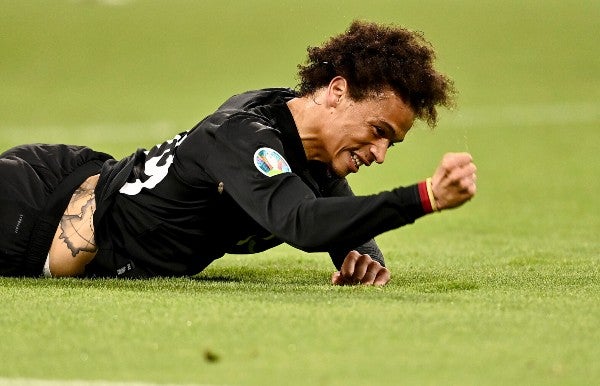 Leroy Sané reacciona en juego de la Eurocopa