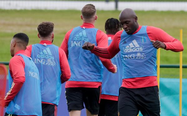 Entrenamiento de la Selección de Bélgica 