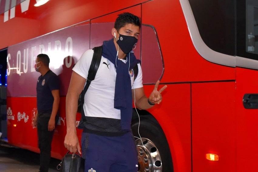 Zaldívar previo a un partido de las Chivas