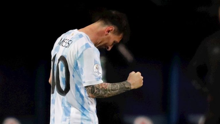 Lionel Messi en victoria vs Ecuador