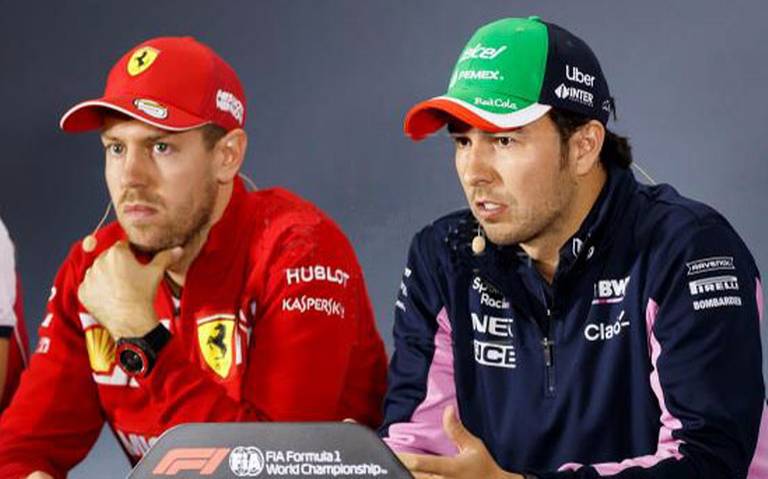 Vettel y Checo Pérez hace unos años