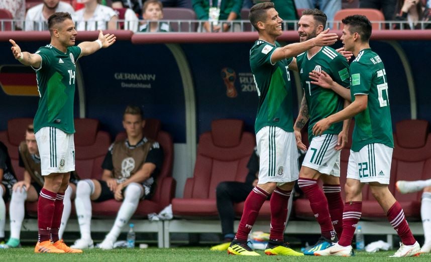 México, en festejo de gol