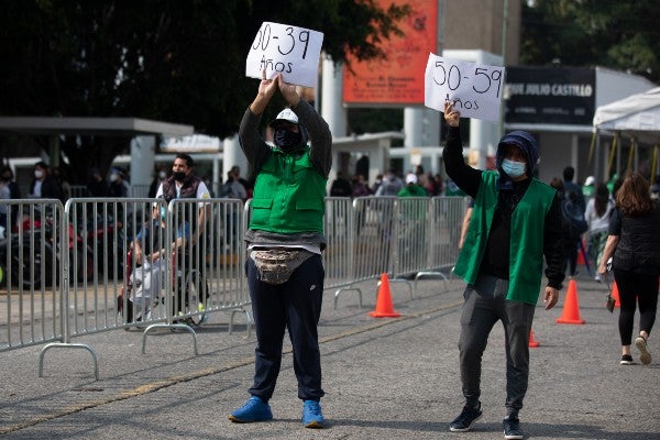 Centro de vacunación contra el Covid-19 en México