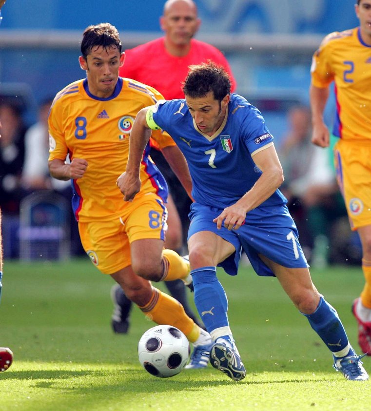 Alessandro Del Piero durante un partido con Italia
