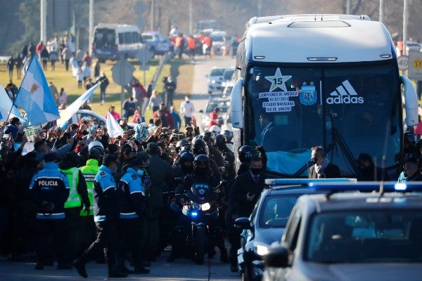 Paso de la Selección de Argentina por Buenos Aires