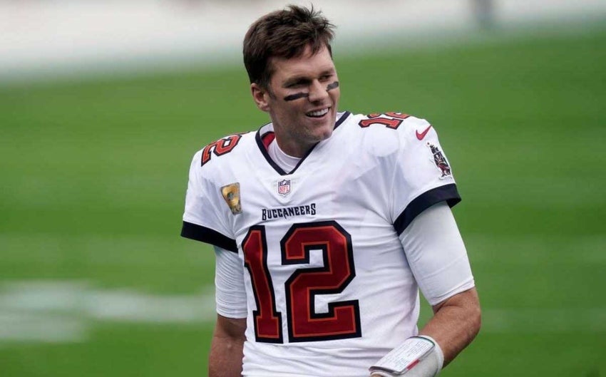 Tom Brady tras un partido con los Bucs