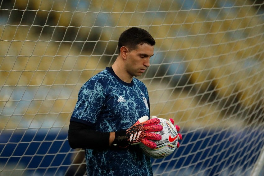 Dibu Martínez previo a la Final de la Copa América