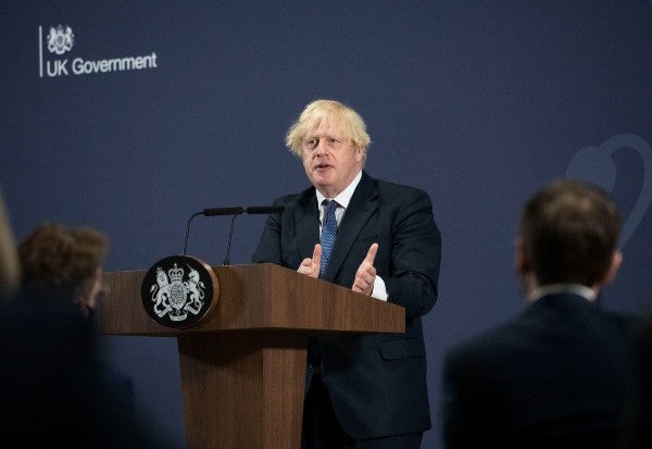 Primer ministro Boris Johnson 