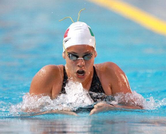 Melissa Rodríguez en una competencia