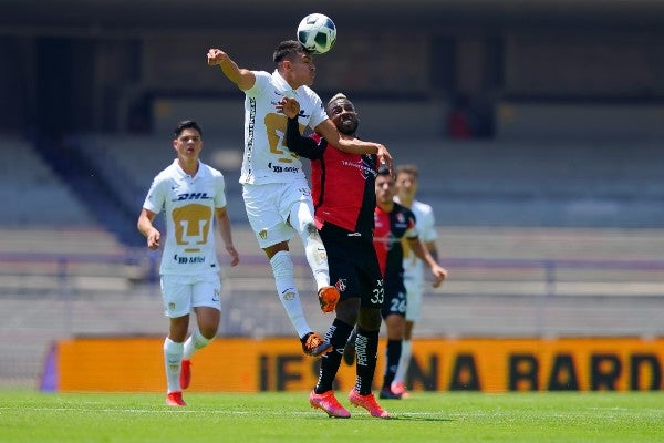 Ricardo Galindo debutó con los universitarios en la Jornada 1 del Apertura 2021