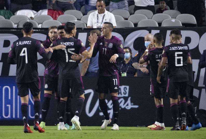 México, en festejo de gol