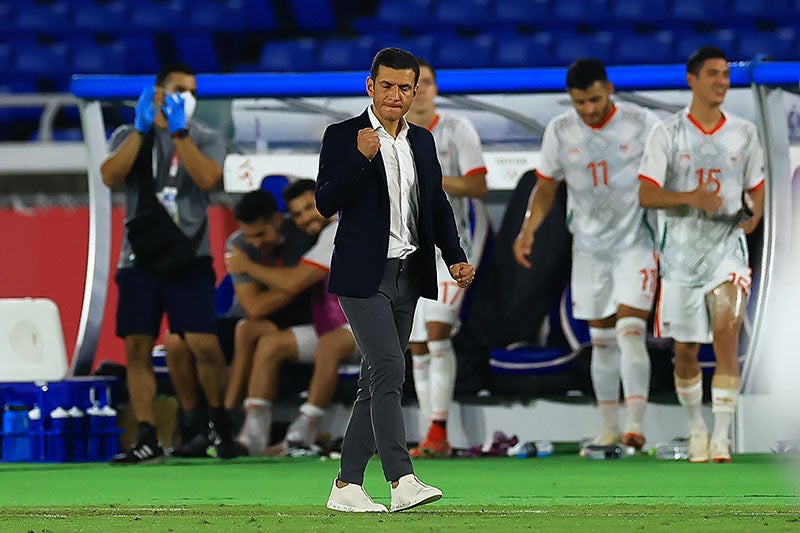 Jaime Lozano durante el duelo del Tri ante Corea 