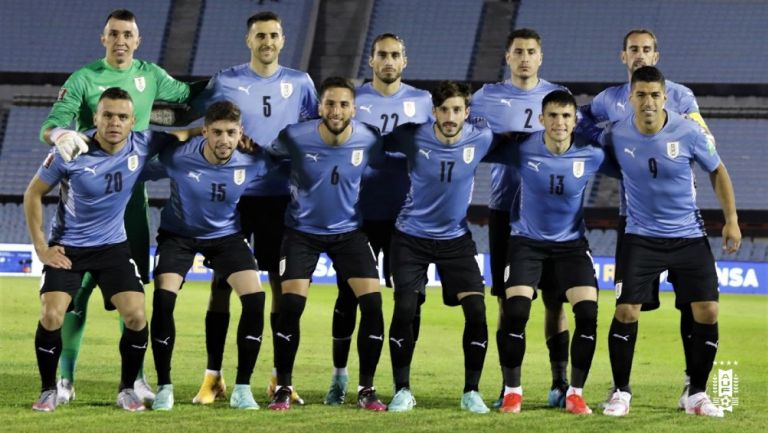 Selección Uruguaya previo a juego contra Paraguay 