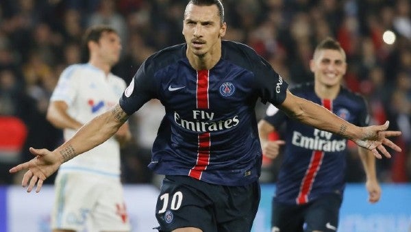 Zlatan Ibrahimovic en su paso por el PSG