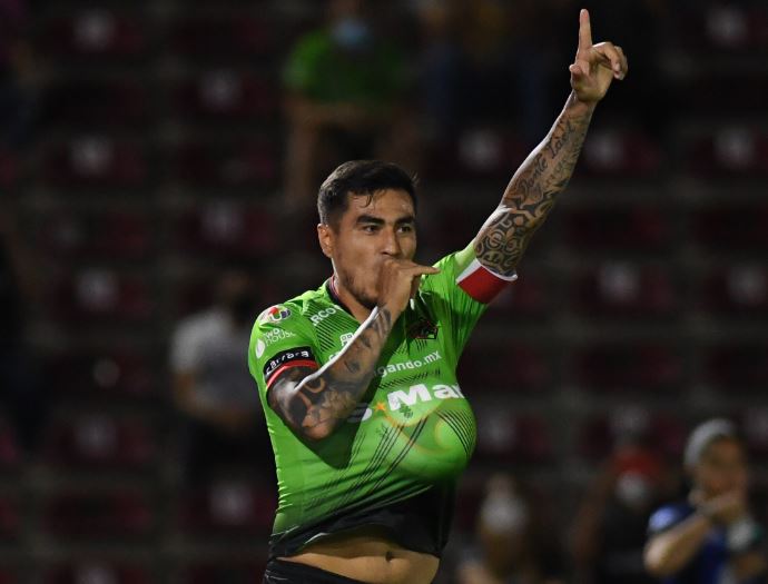 Darío Lezcano, en festejo de gol