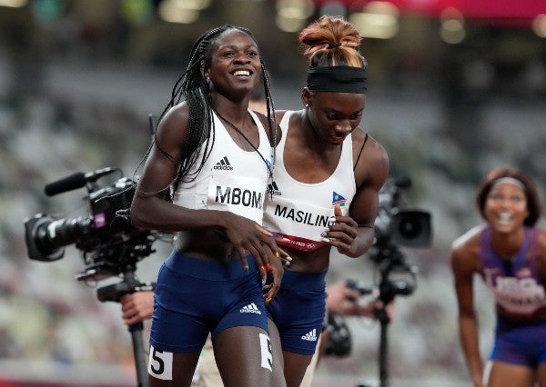 Christine Mboma reacciona tras competición