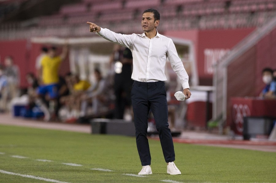 Jaime Lozano durante un partido con el Tri Olímpico