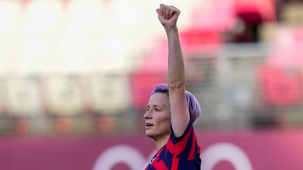 Megan Rapinoe celebra su gol en el partido por el bronce