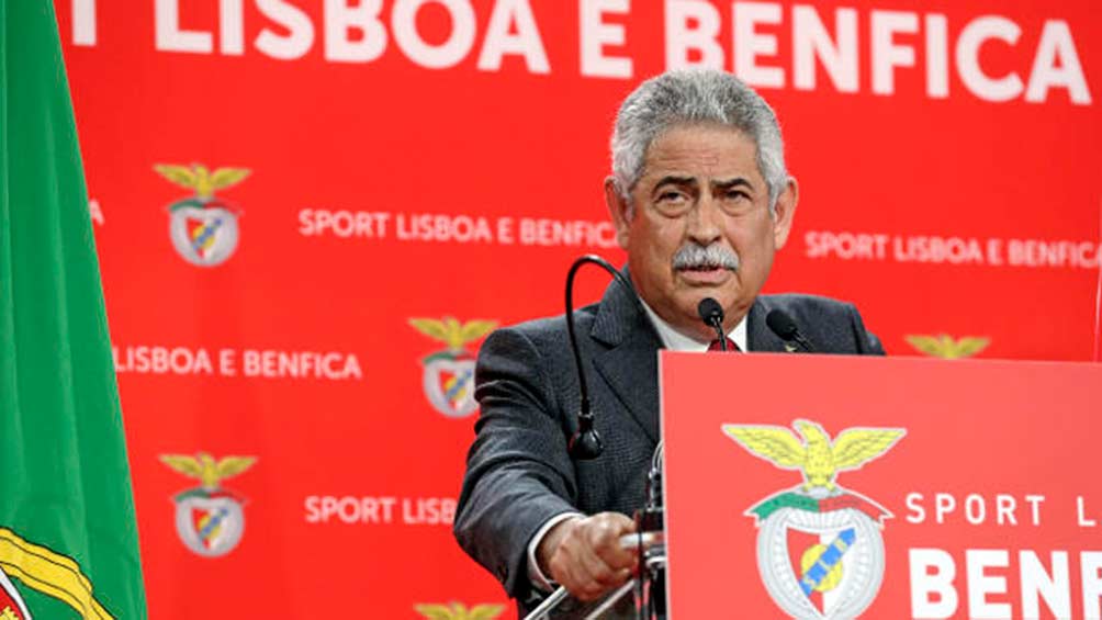 Vieira en un evento del Benfica