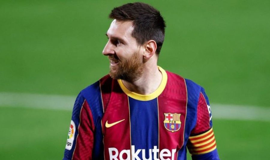 Lionel Messi en juego con el Barcleona