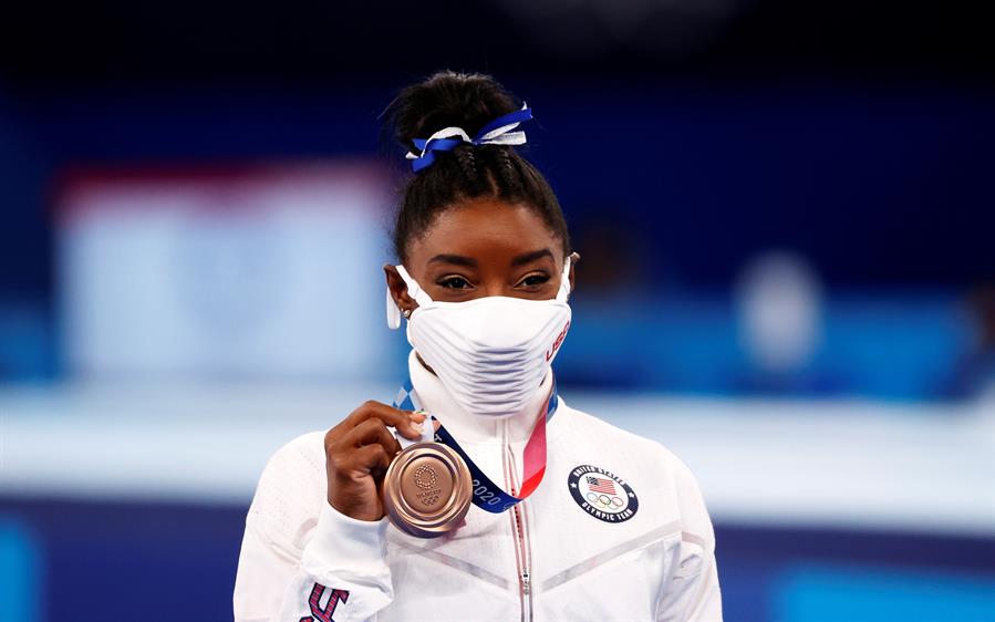 Simone Biles en los Juegos Olímpicos de Tokio 2020