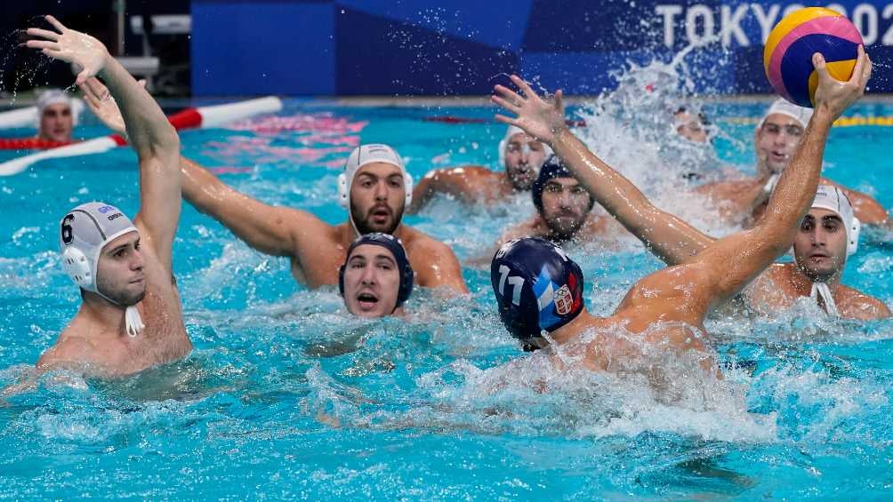 Serbia y Grecia durante la Final de los Juegos Olímpicos